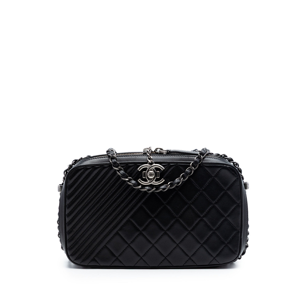 Pre-Loved Chanel Medium Quilted Lambskin Coco Boy Camera Bag